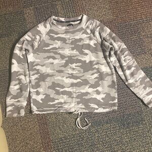 GAP Gray Camouflage Long Sleeve Shirt And Pants set
